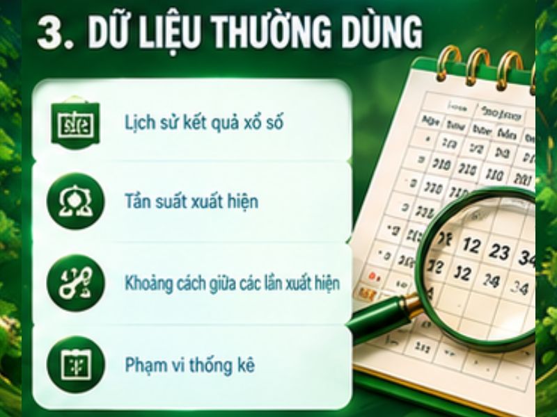 Các dữ liệu thường dùng khi soi cầu bạch thủ lô 69VN
