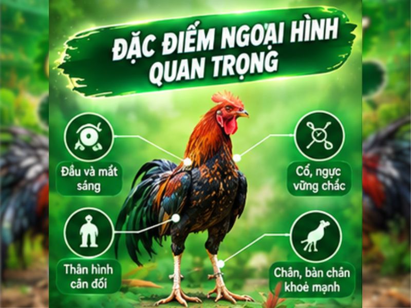 Cách Lựa Gà Đá Qua Đặc Điểm Ngoại Hình
