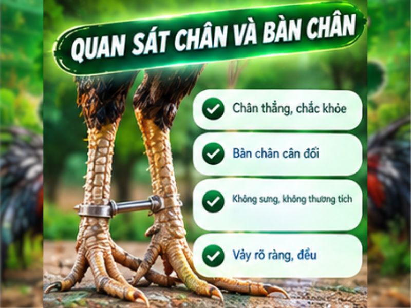 Quan sát chân và bàn chân